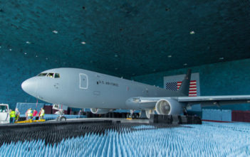 KC-46 Pegasus undergoes testing in Benefield Anechoic Facility KC-46