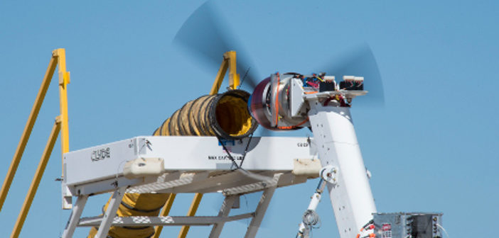 Rotor on test stand