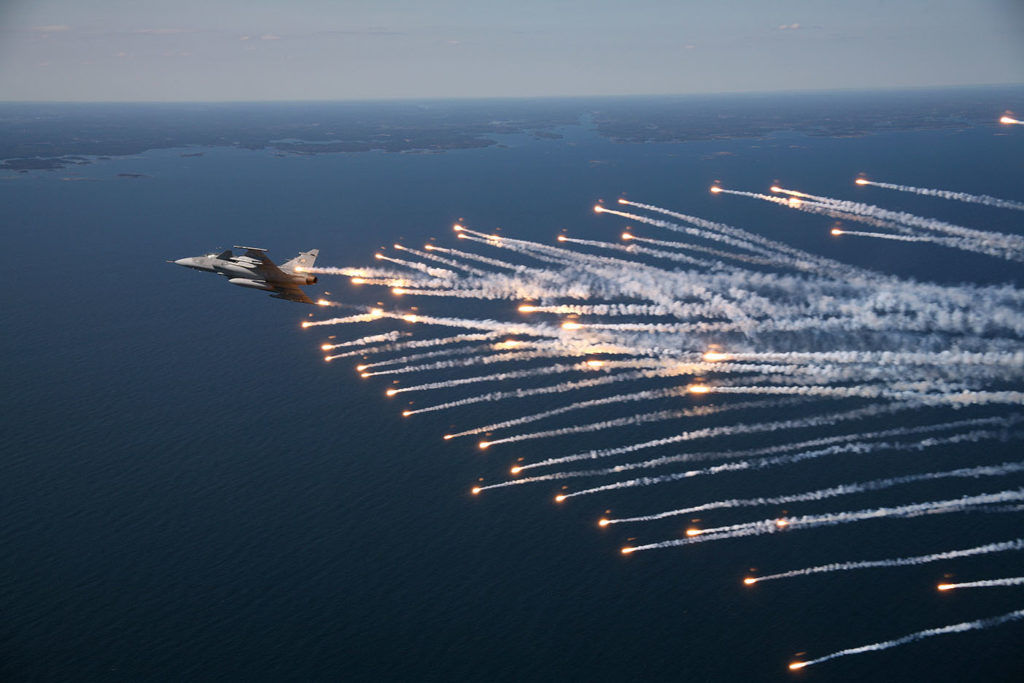 Caption: Spectacular results of infrared countermeasures trials