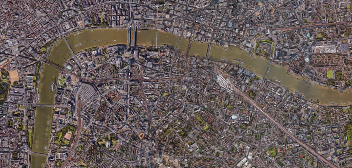 Google image map of London
