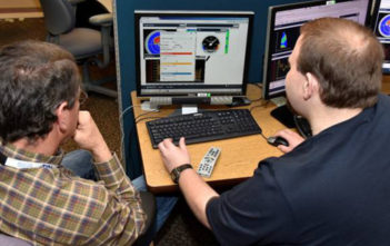 Engineers at desk