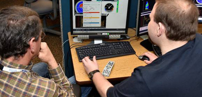 Engineers at desk
