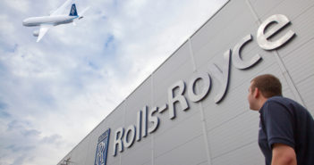787 and rolls-royce logo and employee
