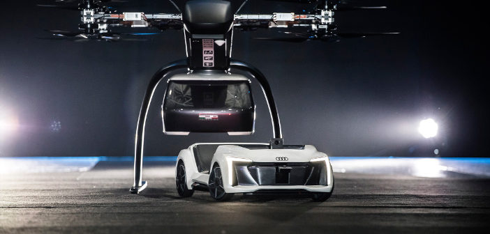 Drone car flying taxi