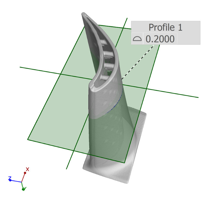 turbine blade cross section