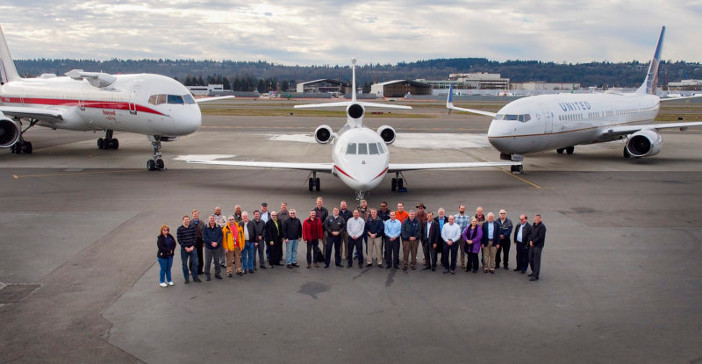 The three test aircraft