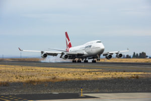 The Qantas 747 arrived at Moses Lake, USA in October and is now under AeroTEC’s care, custody and control