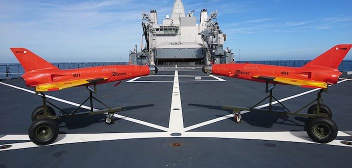 QinetiQ Target Systems offers a variety of Banshee options. These Banshee Jet 80s were aboard a Dutch vessel in 2017 (Photo: QTS)