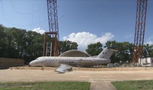 The Fokker is the largest aircraft dropped using the gantry at NASA Langley