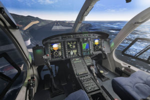 TRU’s Bell 525 full flight simulator uses components from the actual aircraft