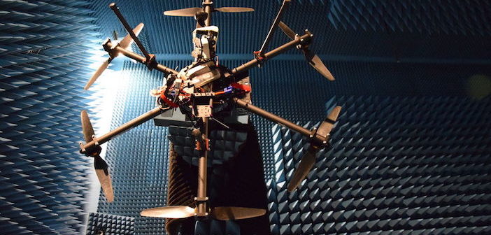 drone in anechoic chamber