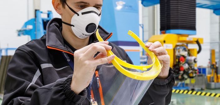Airbus’ plants in Spain are producing 3D printed visor frames, providing healthcare personnel with individual protection equipment in the fight against Covid-19