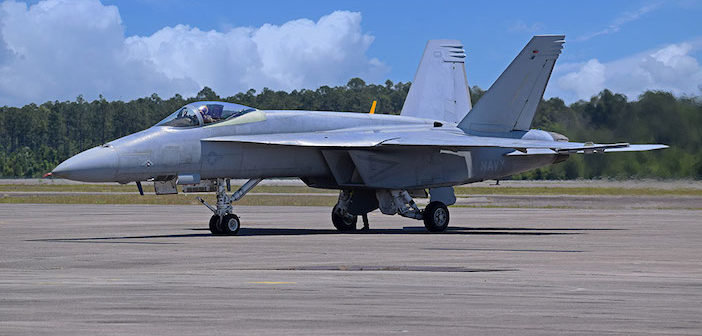 Super Hornet test aircraft