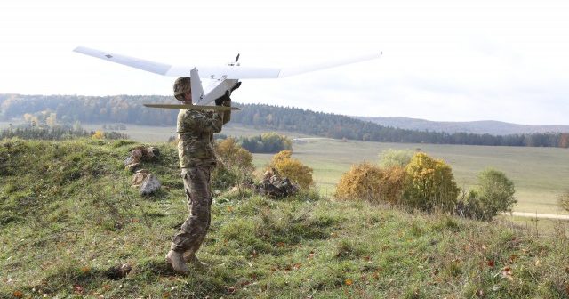 US Army drone launch
