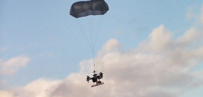 drone parachute test