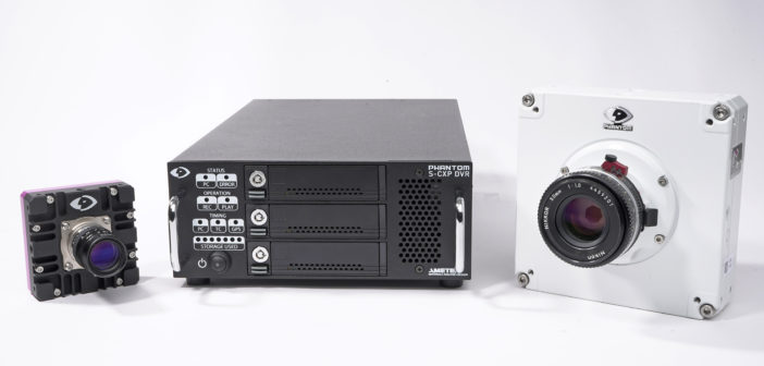 The Phantom S-CXP DVR connects to any Phantom high-speed machine vision camera over CoaXPress