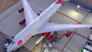 Aspects of preparing the mothership aircraft, Cosmic Girl prior to launch have been refined as a result of the test flights