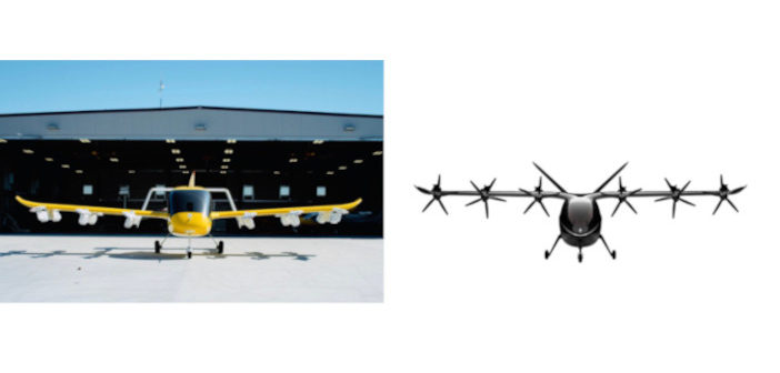 Wisk Cora and Archer's eVTOL