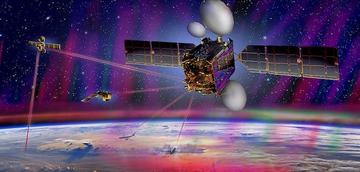 Communications satellites in orbit