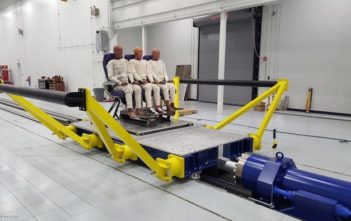 Mirus crash testing sled