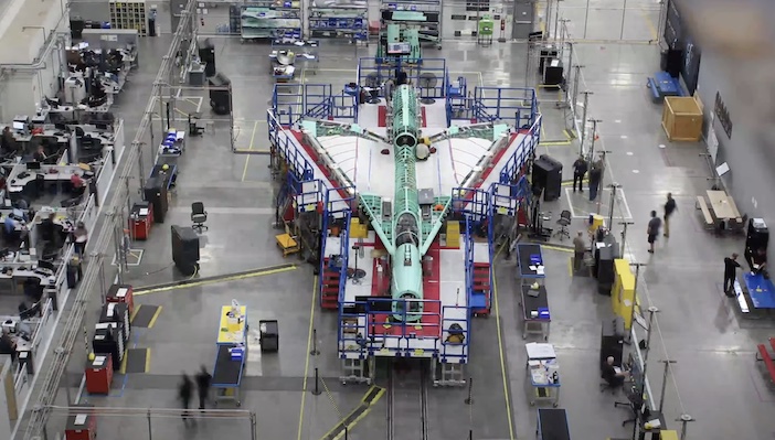 VIDEO: Watch the X-59 QueSST supersonic aircraft take shape at Lockheed