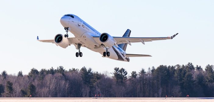 ACJ220 first flight