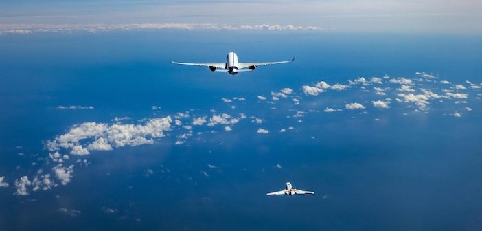 A350 and Falcon