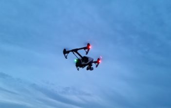 Drone flying