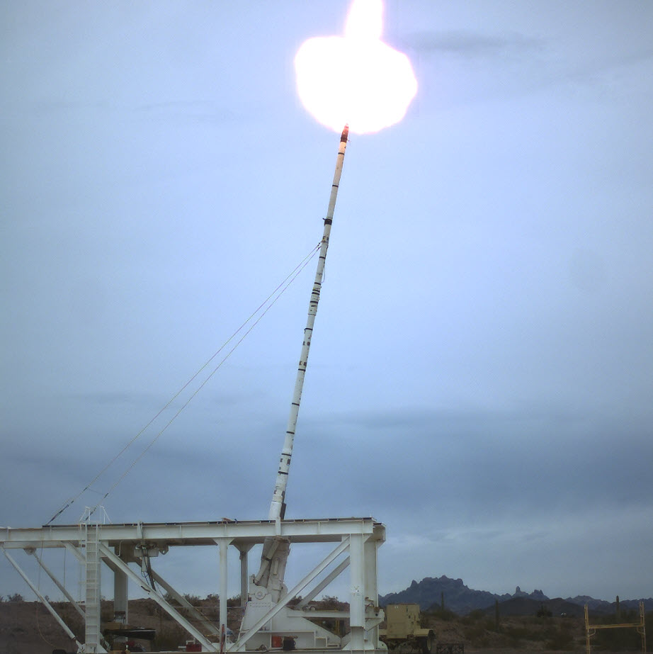 Test firing green launch