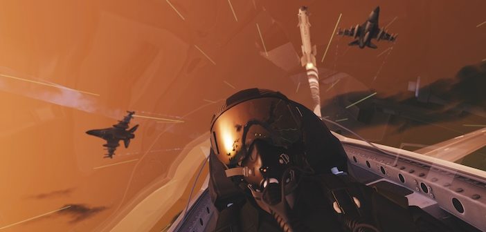Jet fighter cockpit