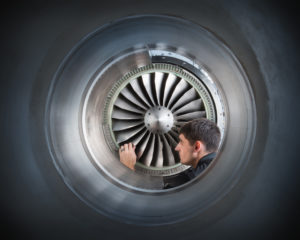 Rotor blade tips are checked as part of the engine manufacturing process (Photo: Safran)