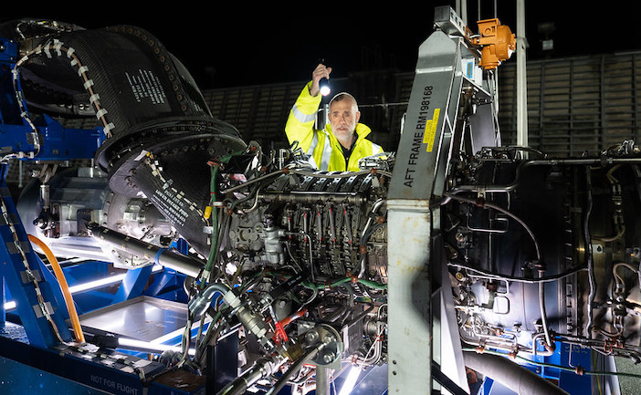 Rolls-Royce AE2100 engine testbed