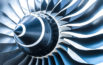 blue turbine stock image