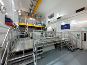 The site’s Large Vibration Facility is equipped with a 200 kN shaker, the largest commercially available shaker in the UK (Photos: Airbus Defense & Space)