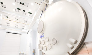 The vacuum chamber at the UK’s National Satellite Test Facility