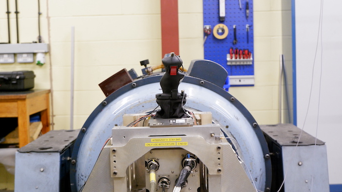 flight stick vibration testing