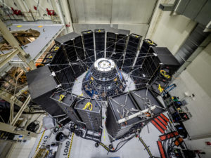 The Orion crew module was blasted with 141 decibels of extreme vibrations during acoustics testing at the Kennedy Space Center, Florida (Photos: NASA)