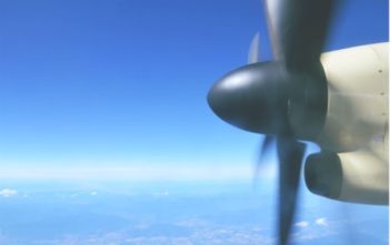 Propeller on plane