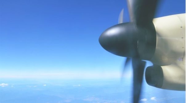 Propeller on plane