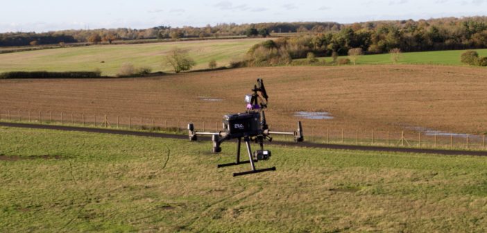 Drone in a field