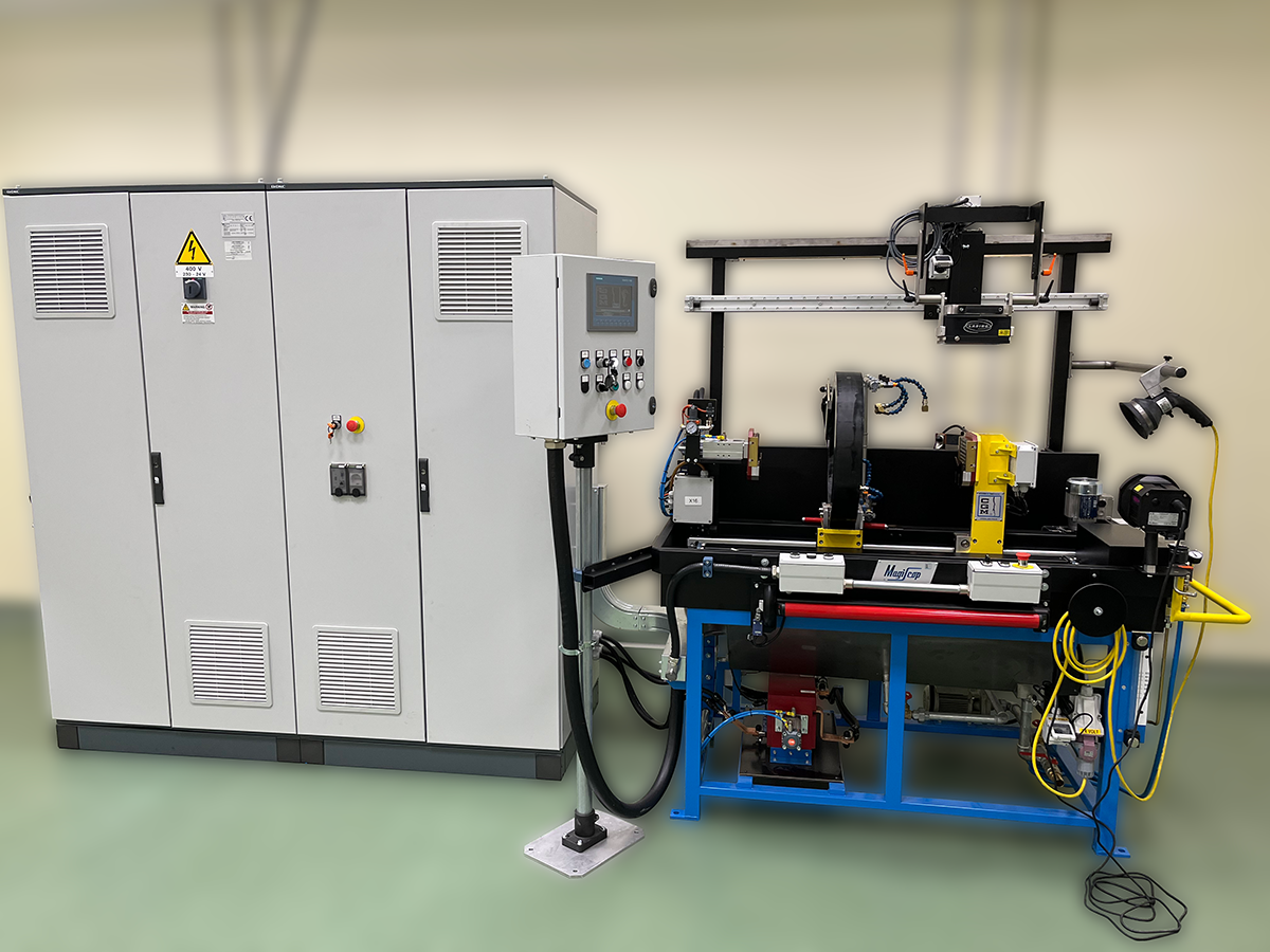 Universal MPI/MT bench for the inspection of helicopter components equipped with AC and FWDC 3-phases electromagnetic generator