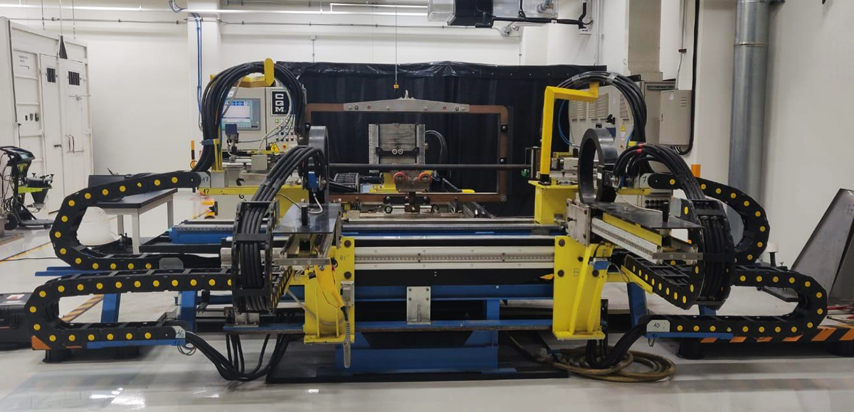 Special execution MPI/MT system for the inspection of landing gear components