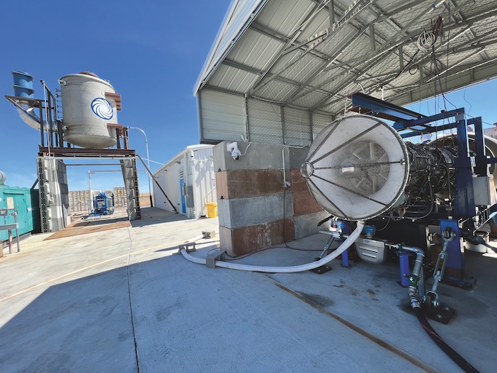 Pre-cooler test item installed