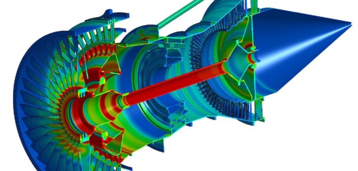 Cross-section of the Rolls-Royce Representative Engine Model