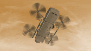 Dragonfly as it descends toward Titan’s surface to land (Images: NASA/Johns Hopkins APL/Steve Gribben)