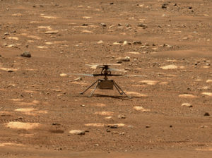 The moment that Ingenuity unlocked its rotor blades on April 7, 2019, a key milestone before its first flight (Photo: NASA/JPL-Caltech)